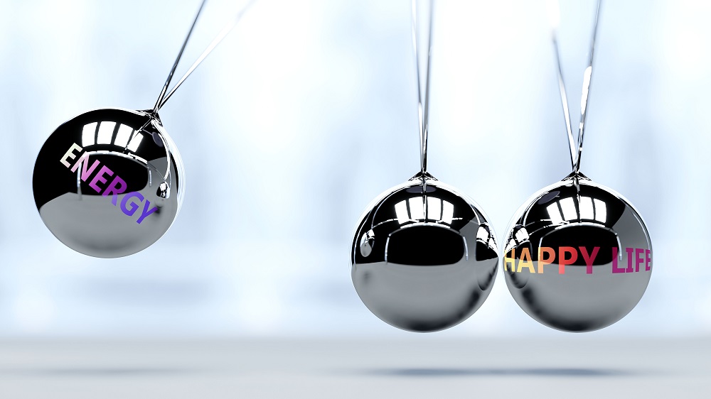 Energy, balancing Happy Life